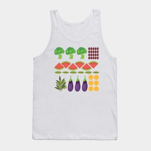 Food Flat Lay Tank Top